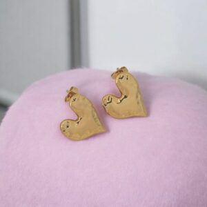 Aretes corazon Acero Titanio mod11943