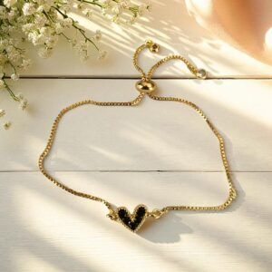 Pulsera CH-O 18k corazon negro mod11969
