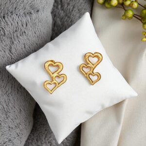Aretes De Corazón Acero inoxidable mod11983