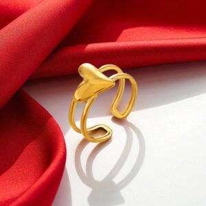 Anillo Corazon Acero inoxidable mod11987
