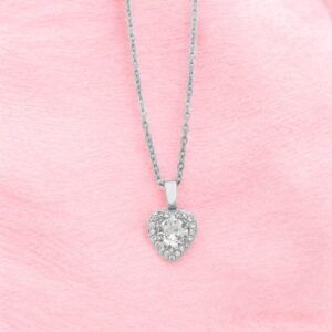 Collar corazon acero titanio mod12063