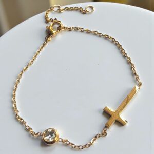 Pulsera cruz Acero Titanio mod12028
