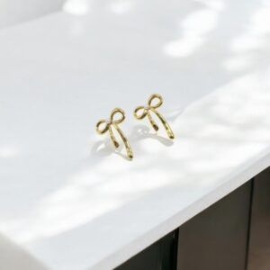 Aretes lazo acero inoxidable mod12139