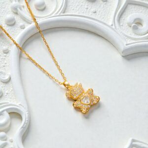 Collar Oso acero inoxidable mod12141