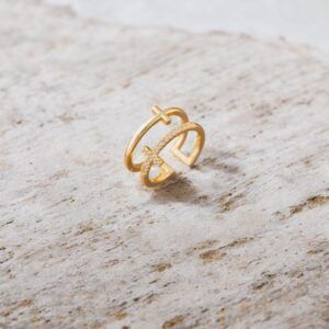 Anillo Acero inoxidable CH-O 18k mod12144
