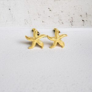 Aretes estrella de mar acero inoxidable mod12174