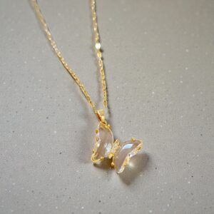 Collar Acero inoxidable mariposa mod12237