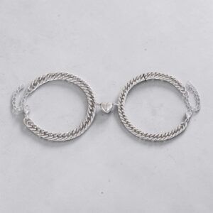 Par de Pulseras acero inoxidable mod12306