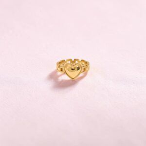 Anillo corazon Acero inoxidable mod12314